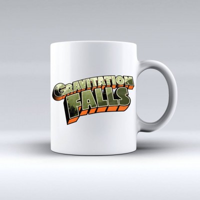 Бяла керамична чаша GRAVITATION FALLS 